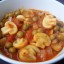 Capucijners met champignons, tomatensaus, stoofpot, vegetarisch, veganistisch, plantaardig, zonder melk, zonder ei