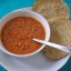 Indiase linzensoep met chapatti's, vegetarisch, veganistisch, zonder melk, zonder soja
