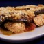 Gevulde auberginerolletjes in tomatensaus, veganistisch, vegetarisch, zonder kaas