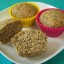 Citroen-maanzaad muffins, koolhydraatarm, vegetarisch, veganistisch, zonder melk, zonder ei