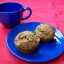 Suikervrije muffins met banaan, tarwekiemen en walnoot, veganistisch, zonder melk, zonder ei