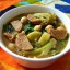 Gumbo met broccoli, spinazie en worst, vegetarisch, veganistisch