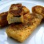Vegetarische vissticks, ingevroren tofu, zeewier, veganistisch