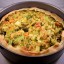 Groentenquiche, vegetarisch, veganistisch, zonder ei, zonder kaas