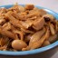 Jackfruit 'draadjesvlees' met ogenbonen, veganistisch