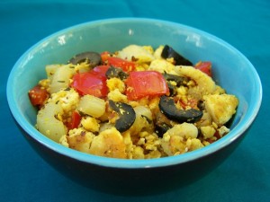 Tofu scramble, vegan