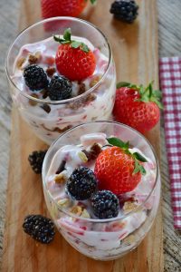 Aardbeiendessert