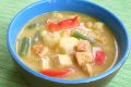 Thaise currysoep met tofu, vegan
